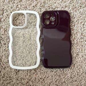 Stylish Black and White Phone Case Set - iPhone 13 Pro Max